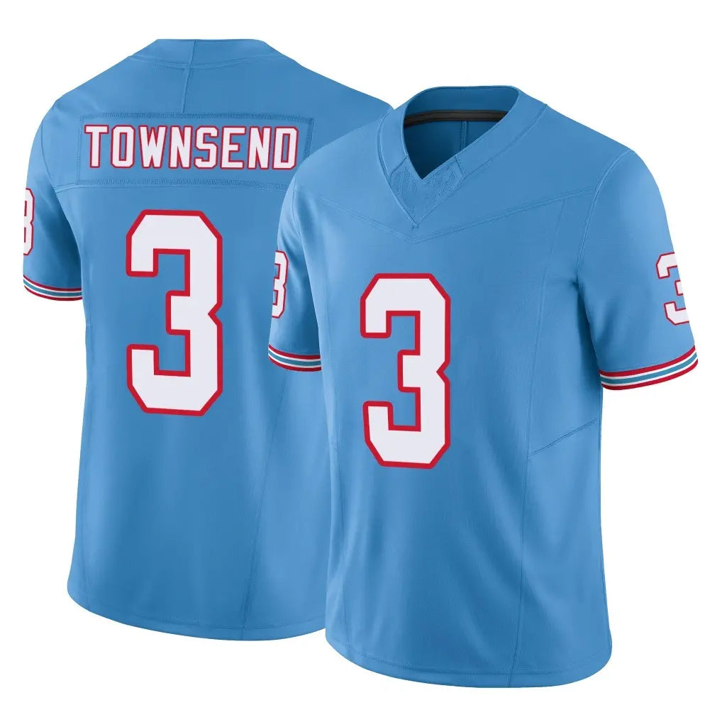 Pouc T.Titans #3 Tommy Townsend Player Light Blue Limited Vapor F.U.S.E. Home Game Stitched Jerseys