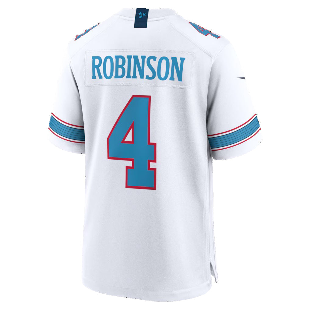 Pouc T.Titans #4 Wan'Dale Robinson White Game Stitched Jerseys