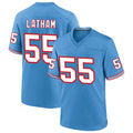 Pouc T.Titans #55 JC Latham Player Blue Throwback Alternate Game Stitched Jerseys