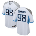Pouc T.Titans #98 Jeffery Simmons White Player Game American Stitched Stitched Jerseys