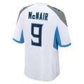 Pouc T.Titans #9 Steve McNair Player White Home Game Stitched Jerseys