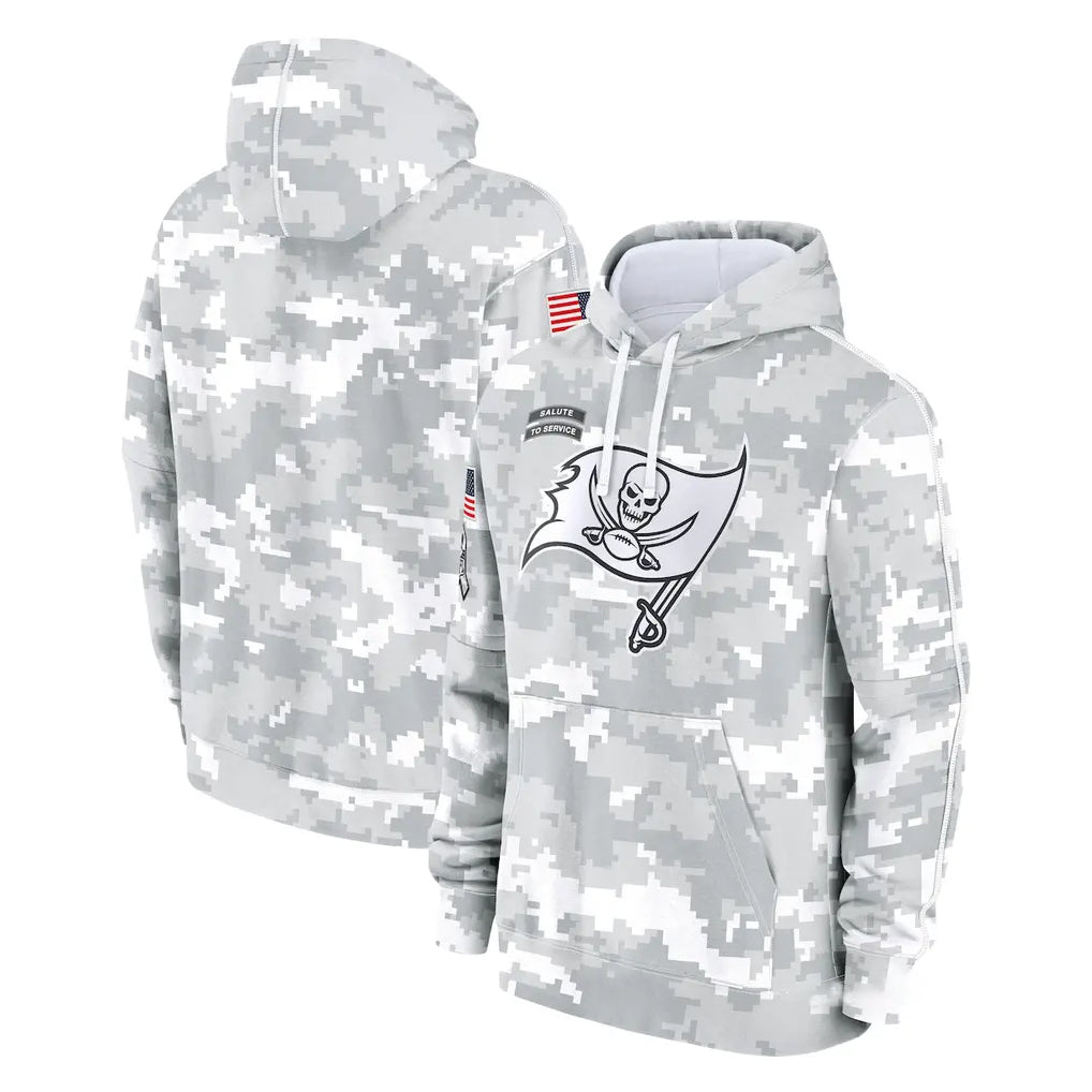 Pouc TB.Buccaneers  Blank Player Arctic Camo Limited Salute to Service Pullover Hoodies Game Stitched Jerseys