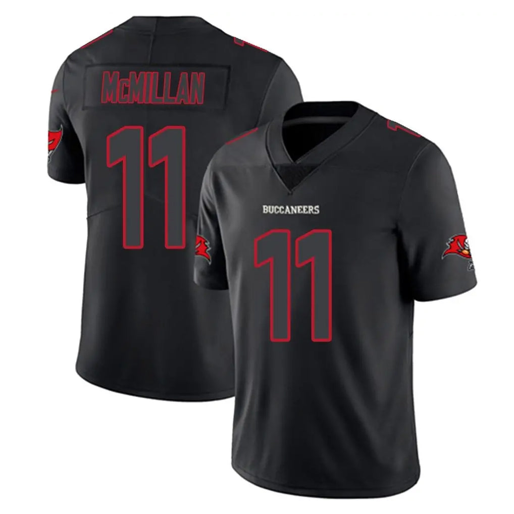 Pouc TB.Buccaneers #11 Jalen McMillan Player Black Impact Limited Home Game Stitched Jerseys