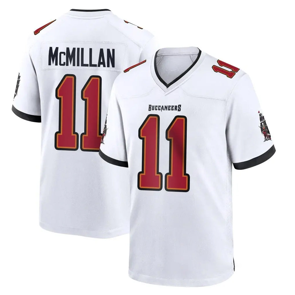 Pouc TB.Buccaneers #11 Jalen McMillan Player White Home Game Stitched Jerseys