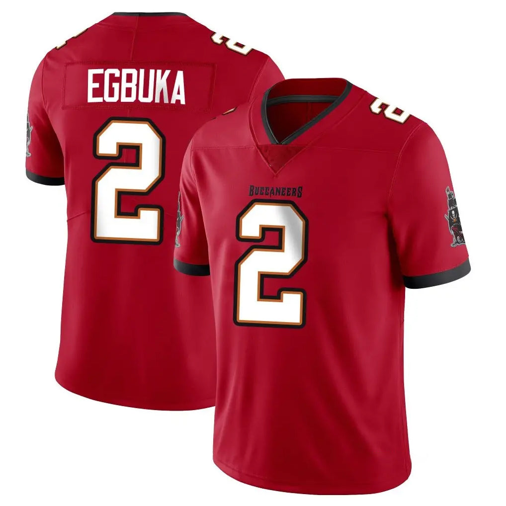 Pouc TB.Buccaneers #2 Emeka Egbuka Player Red Limited Vapor Home Game Stitched Jerseys
