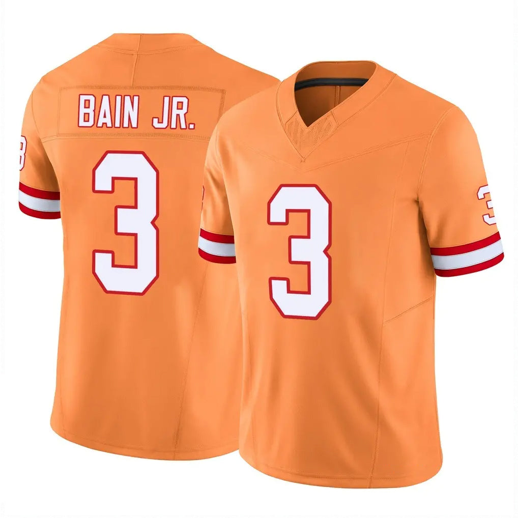 Pouc TB.Buccaneers #3 Rueben Bain Jr. Player Orange Limited Vapor F.U.S.E. Home Game Stitched Jerseys