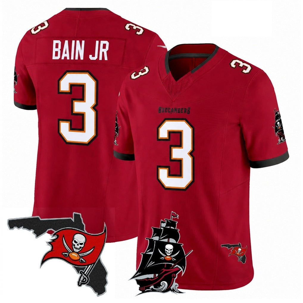 Pouc TB.Buccaneers #3 Rueben Bain Jr. Player Red Limited 2026 Season Vapor F.U.S.E. Home Game Stitched Jerseys