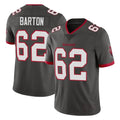 Pouc TB.Buccaneers #62 Graham Barton Player Pewter Limited Alternate Vapor Home Game Stitched Jerseys