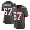 Pouc TB.Buccaneers #67 Luke Goedeke Player Pewter Limited Alternate Vapor Home Game Stitched Jerseys