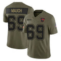 Pouc TB.Buccaneers #69 Cody Mauch Player Olive 2025 Salute To Service Limited Home Game Stitched Jerseys