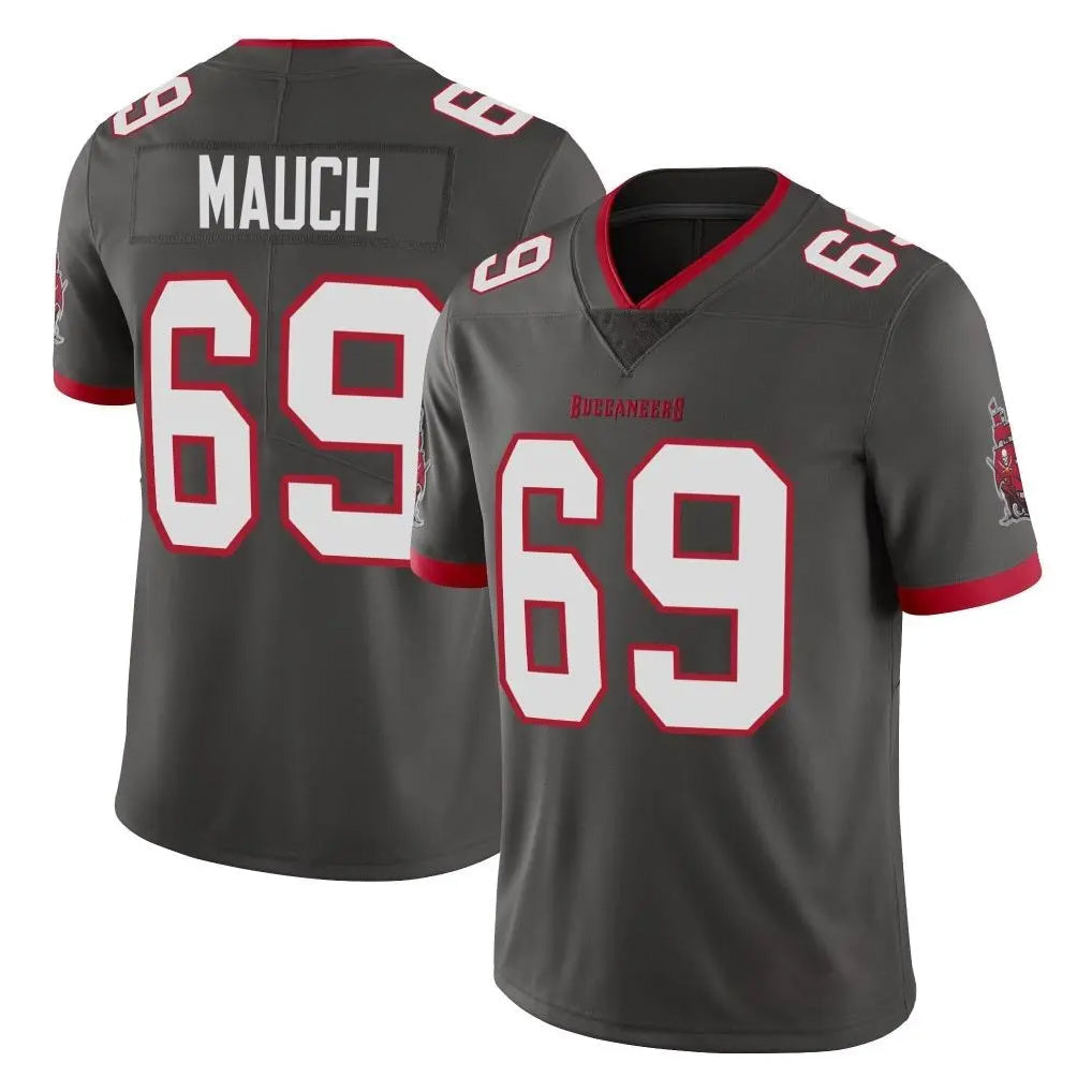 Pouc TB.Buccaneers #69 Cody Mauch Player Pewter Limited Alternate Vapor Home Game Stitched Jerseys
