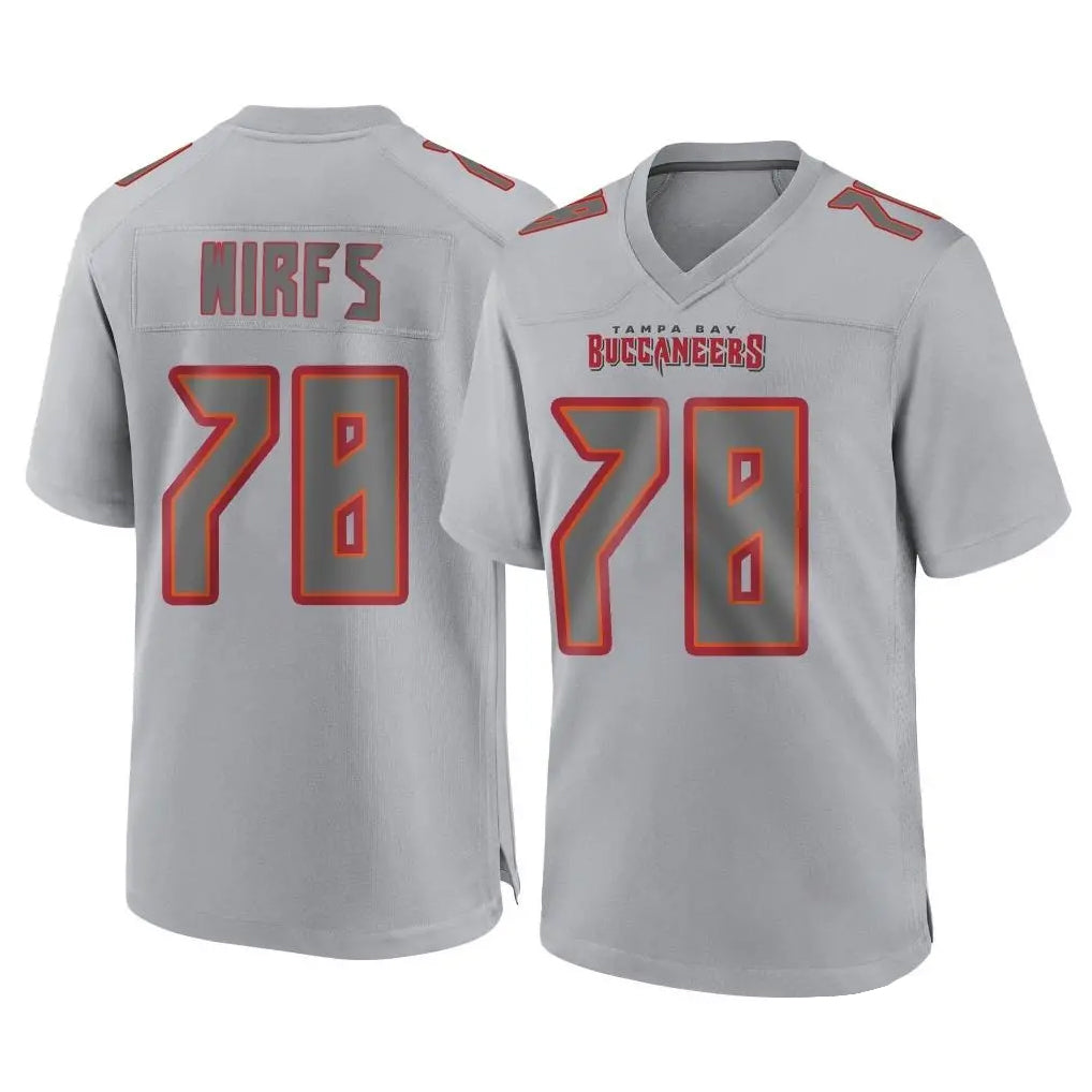 Pouc TB.Buccaneers #78 Tristan Wirfs Player Gray Atmosphere Fashion Home Game Stitched Jerseys