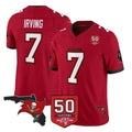 Pouc TB.Buccaneers #7 Bucky Irving Player Red 50th Season Vapor Limited Home Game Stitched Jerseys