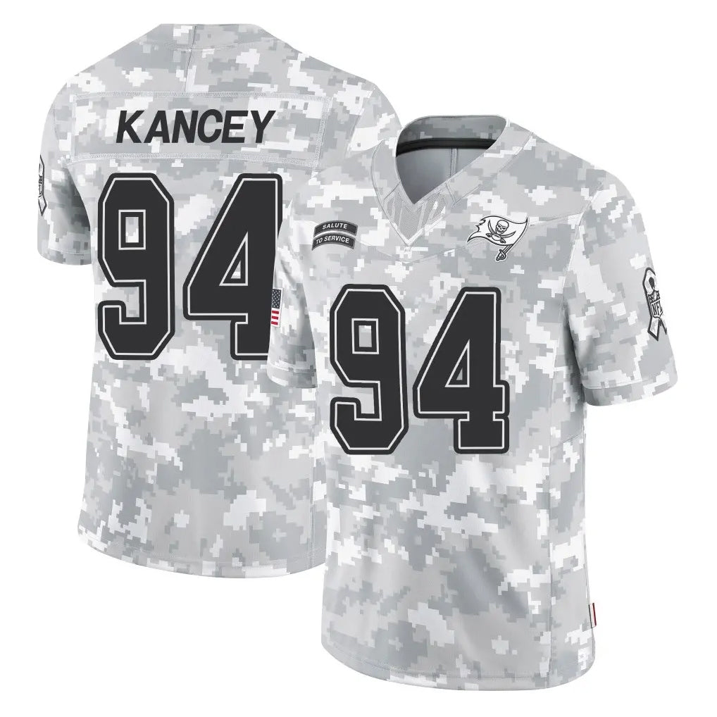 Pouc TB.Buccaneers #94 Calijah Kancey Player Arctic Camo Limited Salute To Service Home Game Stitched Jerseys