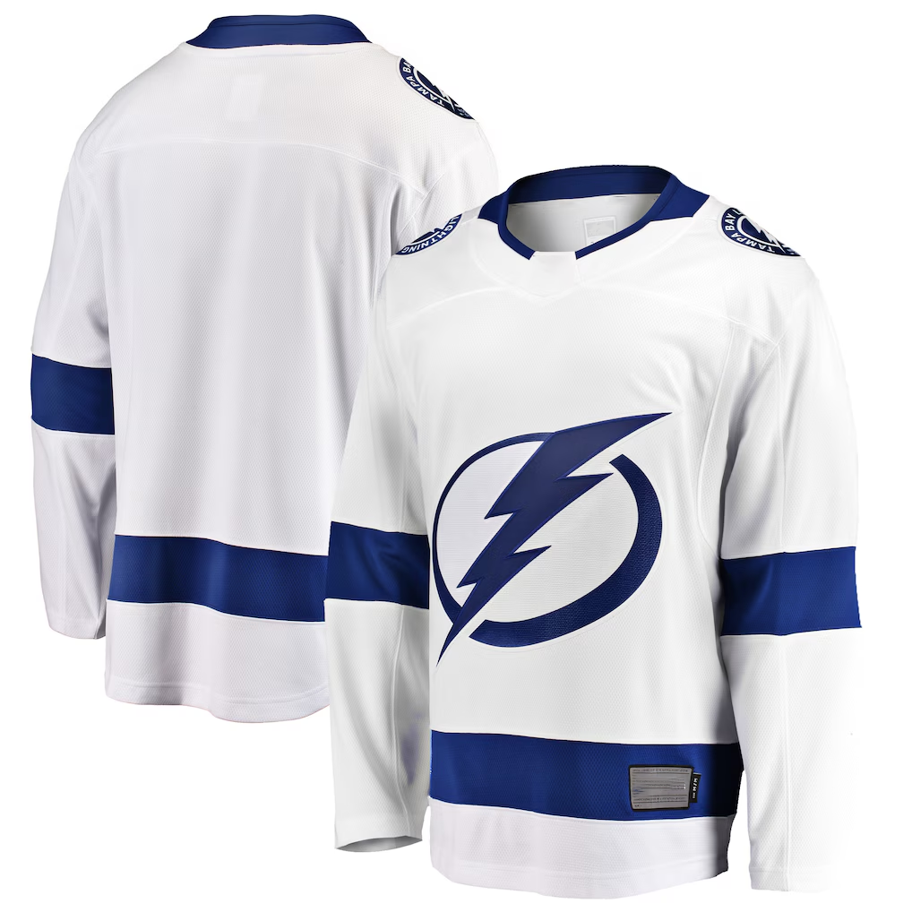 Pouc TB.Lightning White Breakaway Away Jerseys