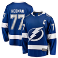 Pouc TB.Lightning #77 Victor Hedman Blue Home Captain Patch Breakaway Jerseys