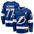 Pouc TB.Lightning #77 Victor Hedman Blue Home Captain Patch Breakaway Jerseys
