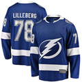 Pouc TB.Lightning #78 Emil Lilleberg Blue Home Premier Breakaway Player Jerseys