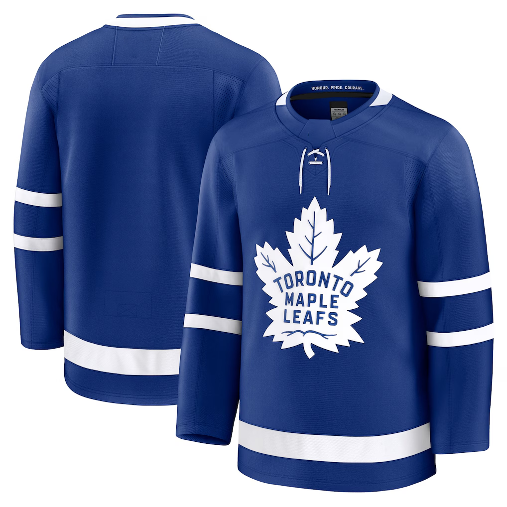 Pouc T.Maple Leafs Blue Home Premium Jerseys