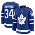 Pouc T.Maple Leafs #34 Auston Matthews Blue Home Premium Jerseys