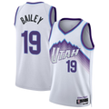 Pouc U.Jazz #19 Ace Bailey White Swingman Jerseys- Association Edition
