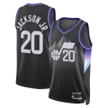 Pouc U.Jazz #20 Jaren Jackson Jr. Black Swingman Jerseys - Statement Edition