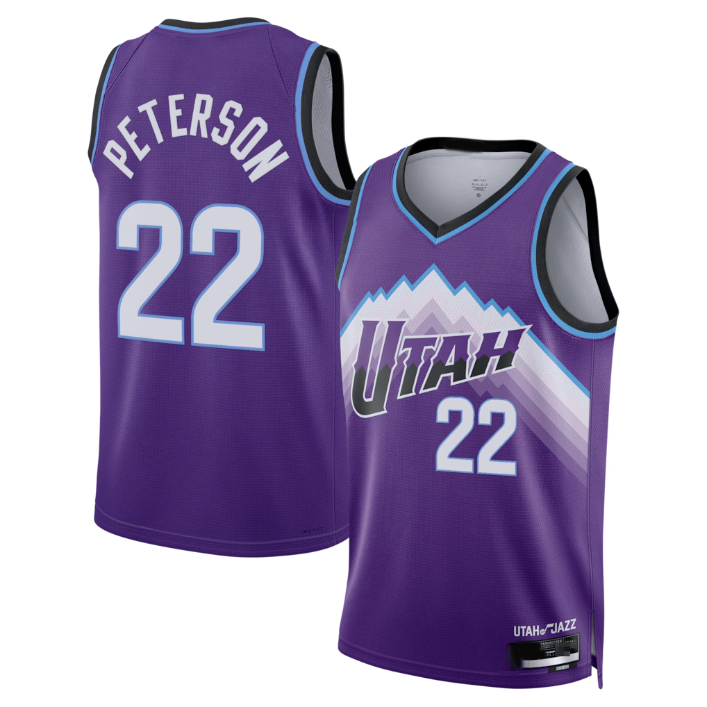 Pouc U.Jazz #22 Darryn Peterson Purple 2026 Draft Swingman Jerseys - Icon Edition