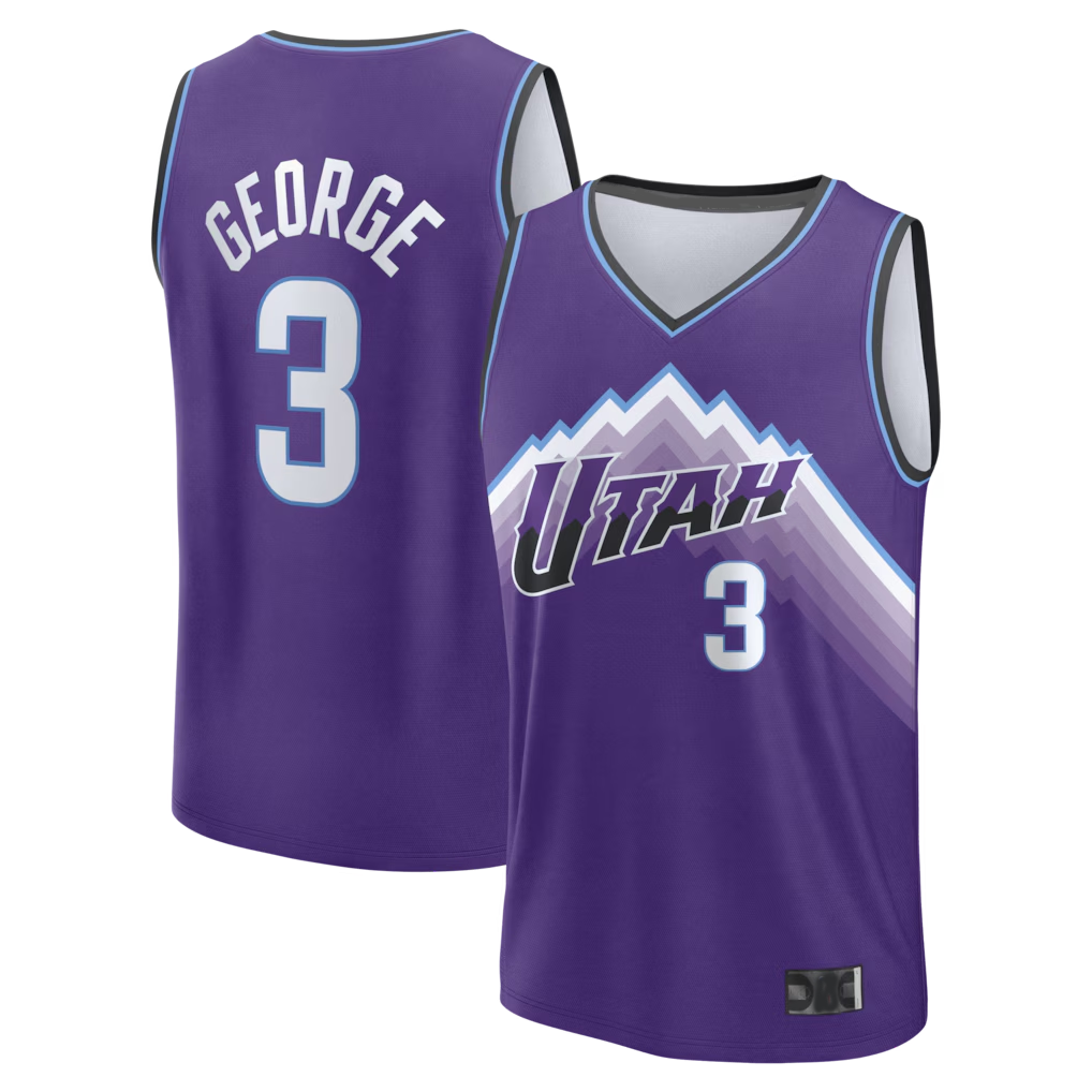Pouc U.Jazz #3 Keyonte George Fanatics Purple Fast Break Replica Jerseys - Icon Edition