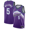 Pouc U.Jazz #5 Cody Williams Purple Swingman Jerseys - Icon Edition