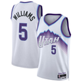Pouc U.Jazz #5 Cody Williams White Swingman Jerseys - Association Edition