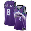 Pouc U.Jazz #8 Isaiah Collier Purple Swingman Jerseys - Icon Edition