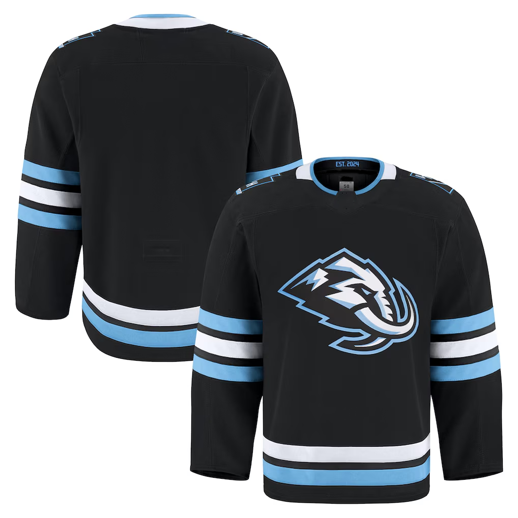 Pouc U.Mammoth Black Home Authentic Pro Jerseys