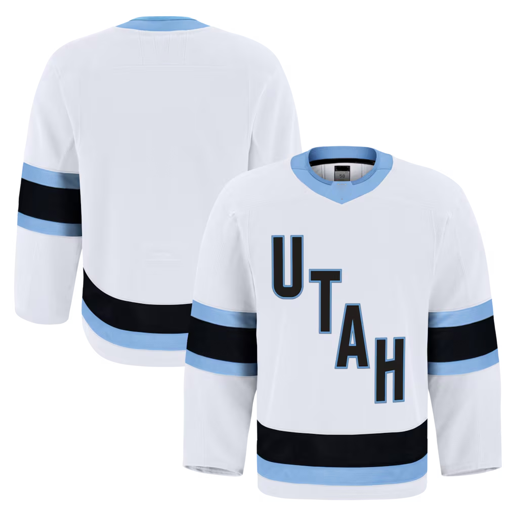 Pouc U.Mammoth White Away Authentic Pro Jerseys