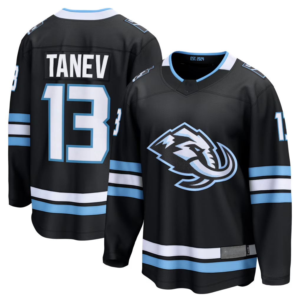 Pouc U.Mammoth #13 Brandon Tanev Black Home Breakaway Player Jerseys