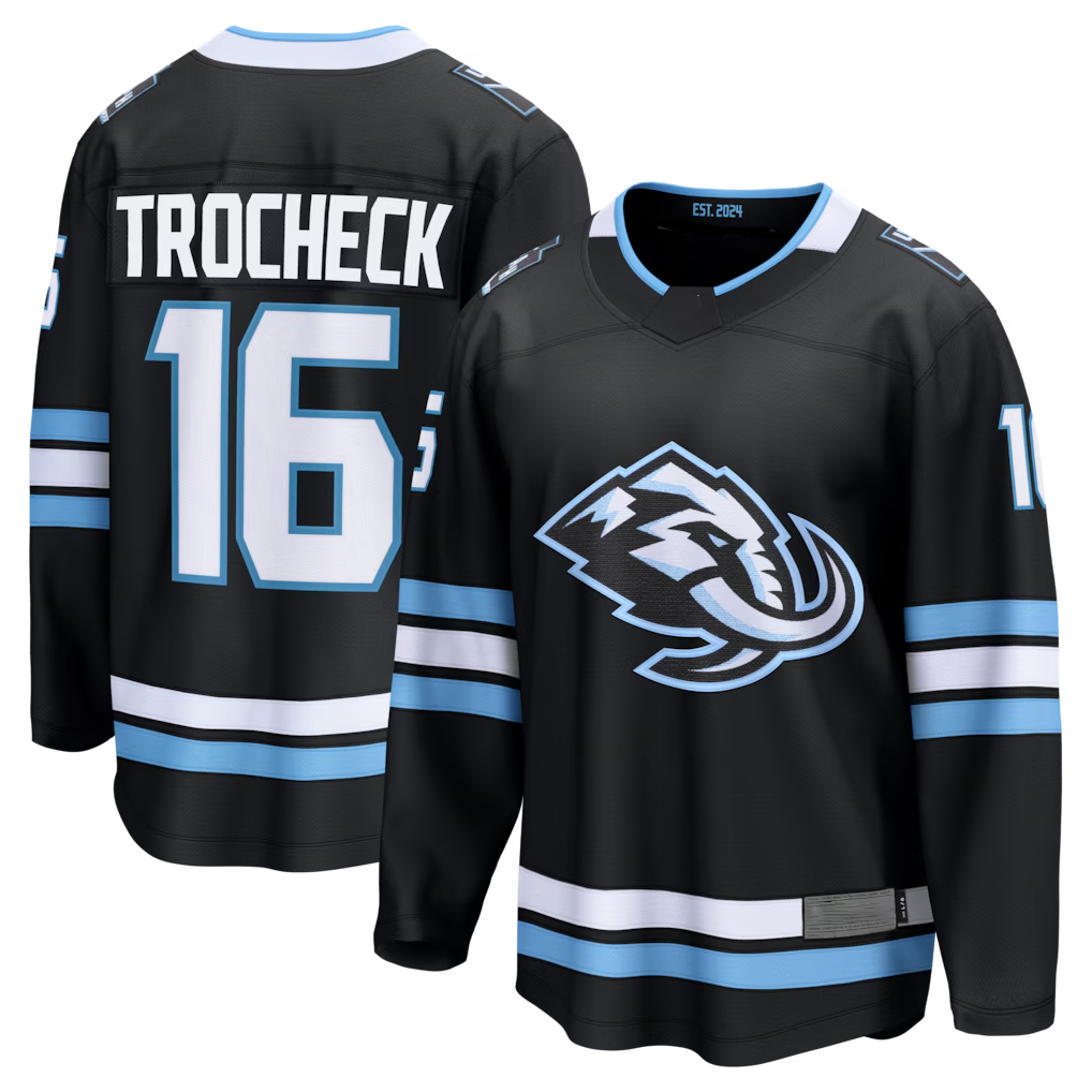 Pouc U.Mammoth #16 Vincent Trocheck Black Home Breakaway Jerseys