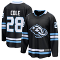 Pouc U.Mammoth #28 Ian Cole Black Home Breakaway Player Jerseys