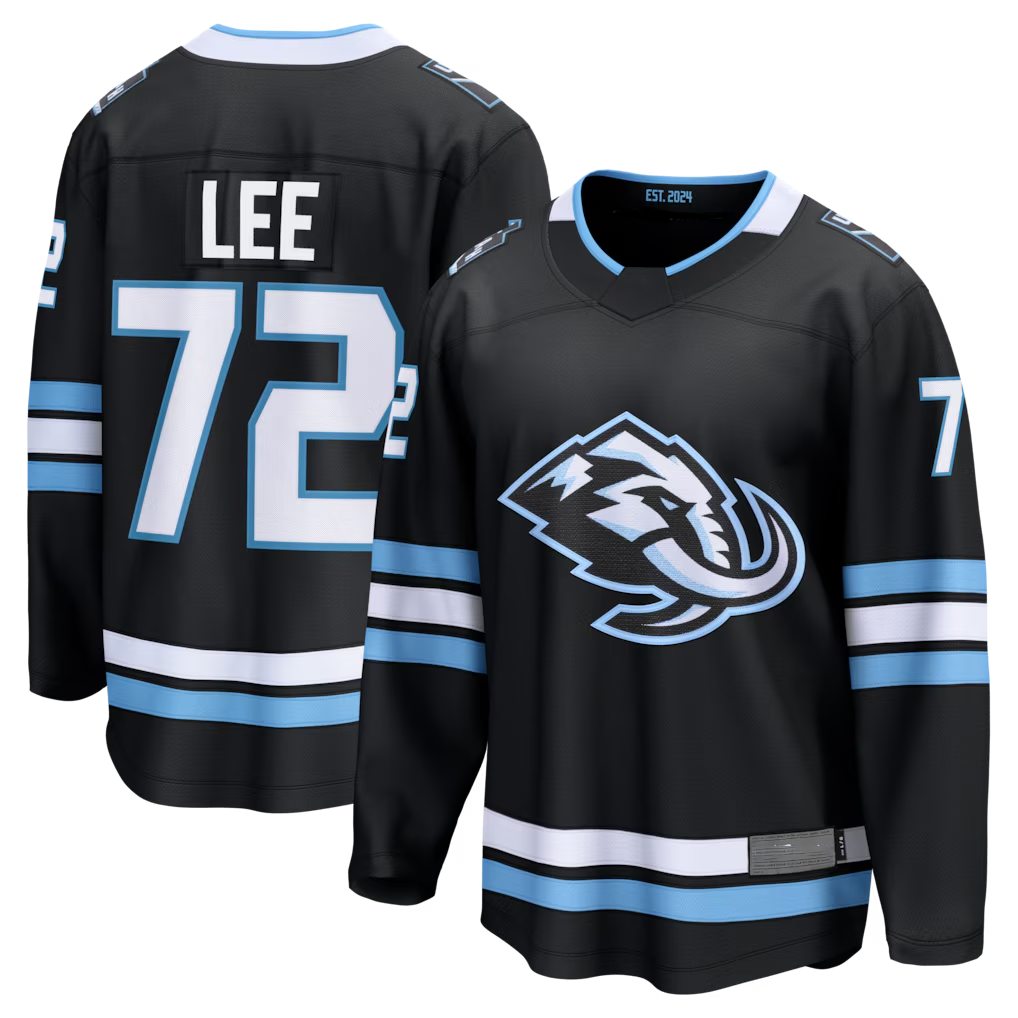 Pouc U.Mammoth #72 Anders Lee Black Home Breakaway Jerseys
