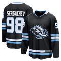 Pouc U.Mammoth #98 Mikhail Sergachev Black Home Breakaway Player Jerseys