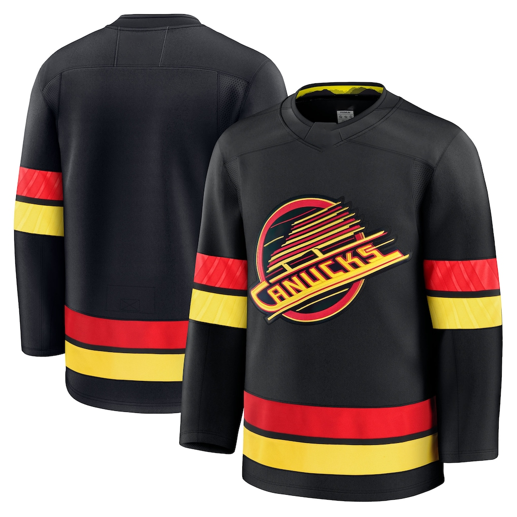 Pouc V.Canucks Black Alternate Premium Jerseys