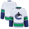 Pouc V.Canucks White Away Authentic Pro Jerseys