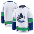 Pouc V.Canucks White Away Premium Jerseys