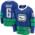 Pouc V.Canucks #6 Brock Boeser Blue Breakaway Jerseys