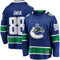 Pouc V.Canucks #88 Nils Aman Blue Home Premier Breakaway Player Jerseys