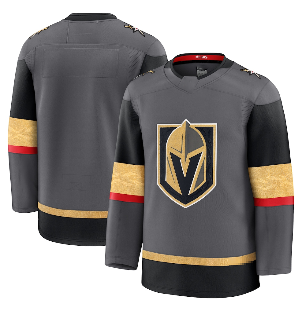 Pouc V.Golden Knights Gray Alternate Premium Jerseys
