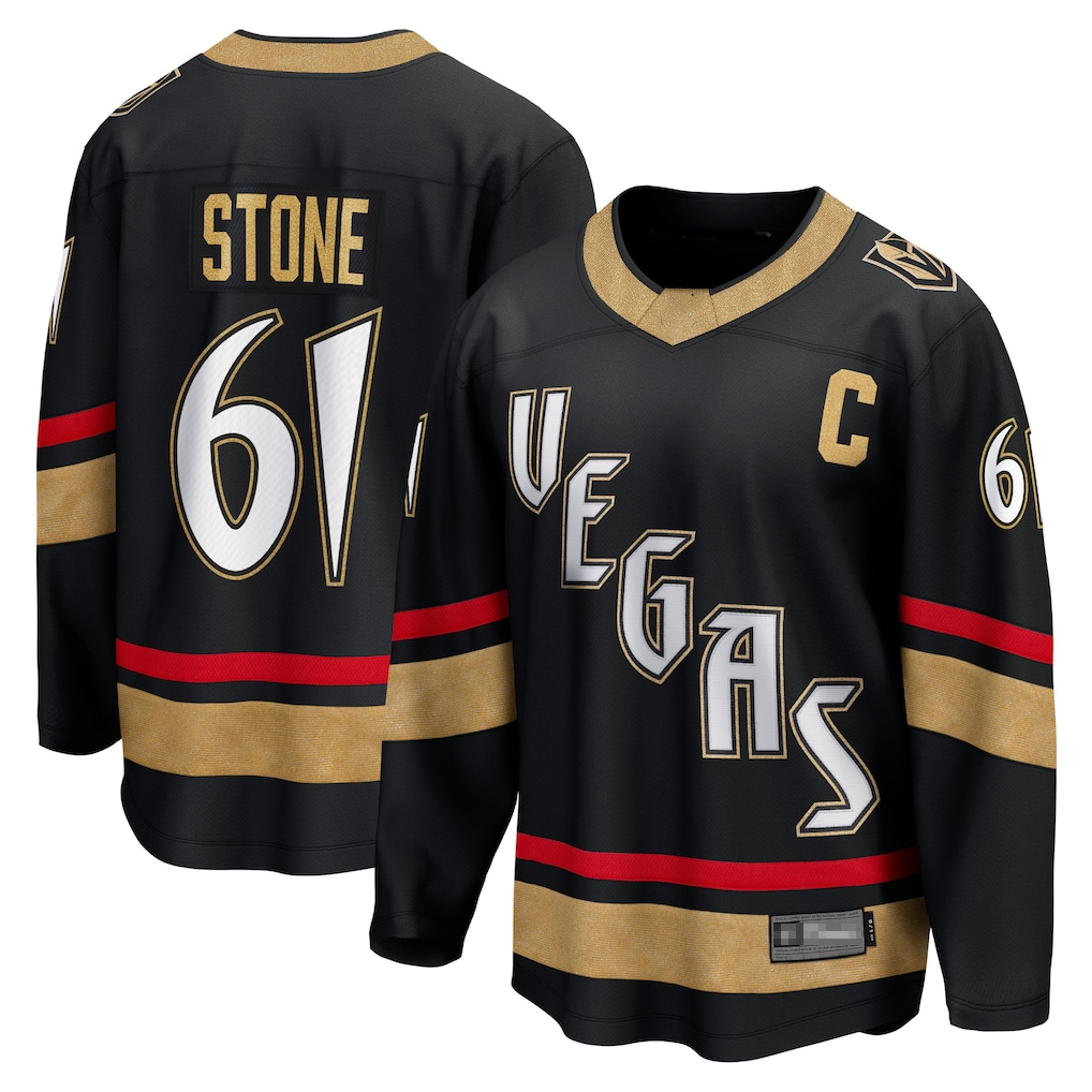Pouc V.Golden Knights #61 Mark Stone Black Special Edition 2.0 Breakaway Player Jerseys