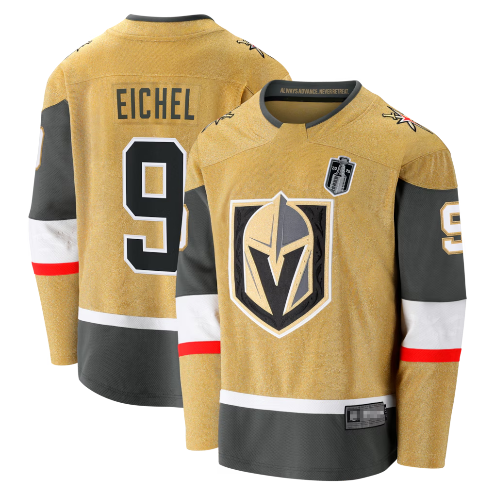 Pouc V.Golden Knights #9 Jack Eichel Gold 2026 Stanley Cup Final Breakaway Jerseys