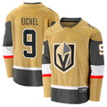 Pouc V.Golden Knights #9 Jack Eichel Gold Home Breakaway Stitched Jerseys