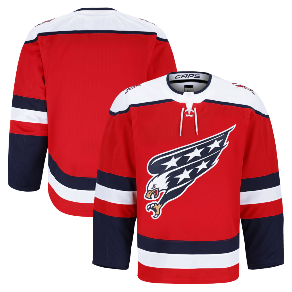 Pouc W.Capitals Red Alternate Authentic Pro Jerseys