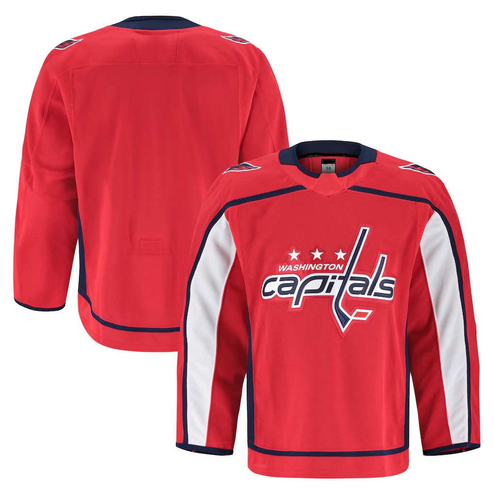 Pouc W.Capitals Red Home Authentic Pro Jerseys