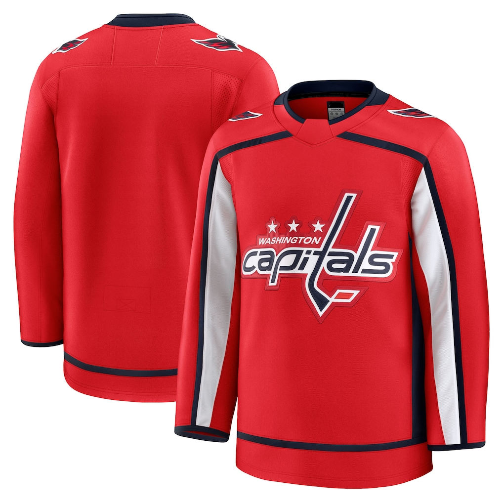 Pouc W.Capitals Red Home Premium Jerseys
